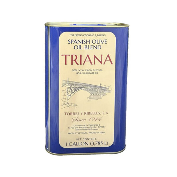 Caja de 4 latas de 1G (3,785 L) de aceite “Spanish Olive Oil Blend” TRIANA