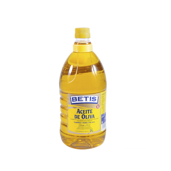 Caja de 6 botellas PET de 2 L de aceite de oliva BETIS